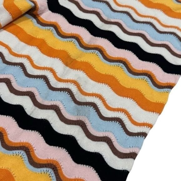 MaxMara Tenore Teouser Multicolor in Chevron Stripe‎ Resort Travel Vacation XS - Picture 4 of 8